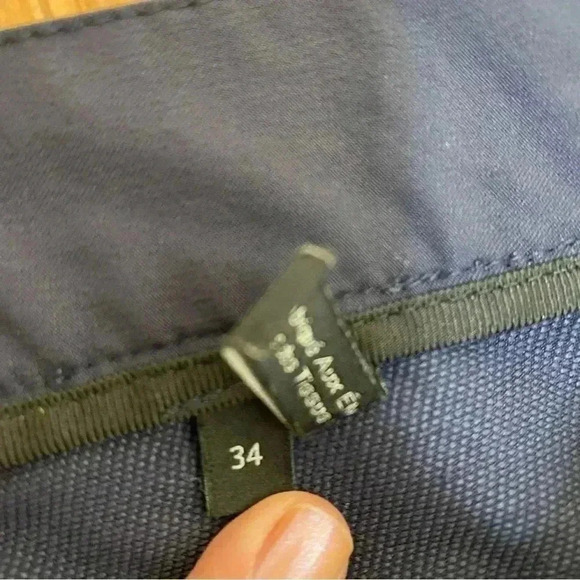 Theory navy pants trousers size 34 capsule wardrobe minimalist - Picture 2 of 5